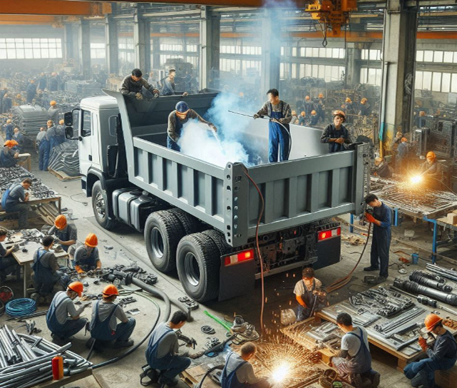 fabricación de cajas volcadoras de camiones